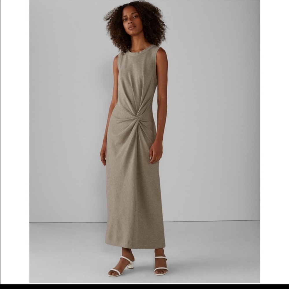 Club Monaco Twist Front Sleeveless Maxi Dress